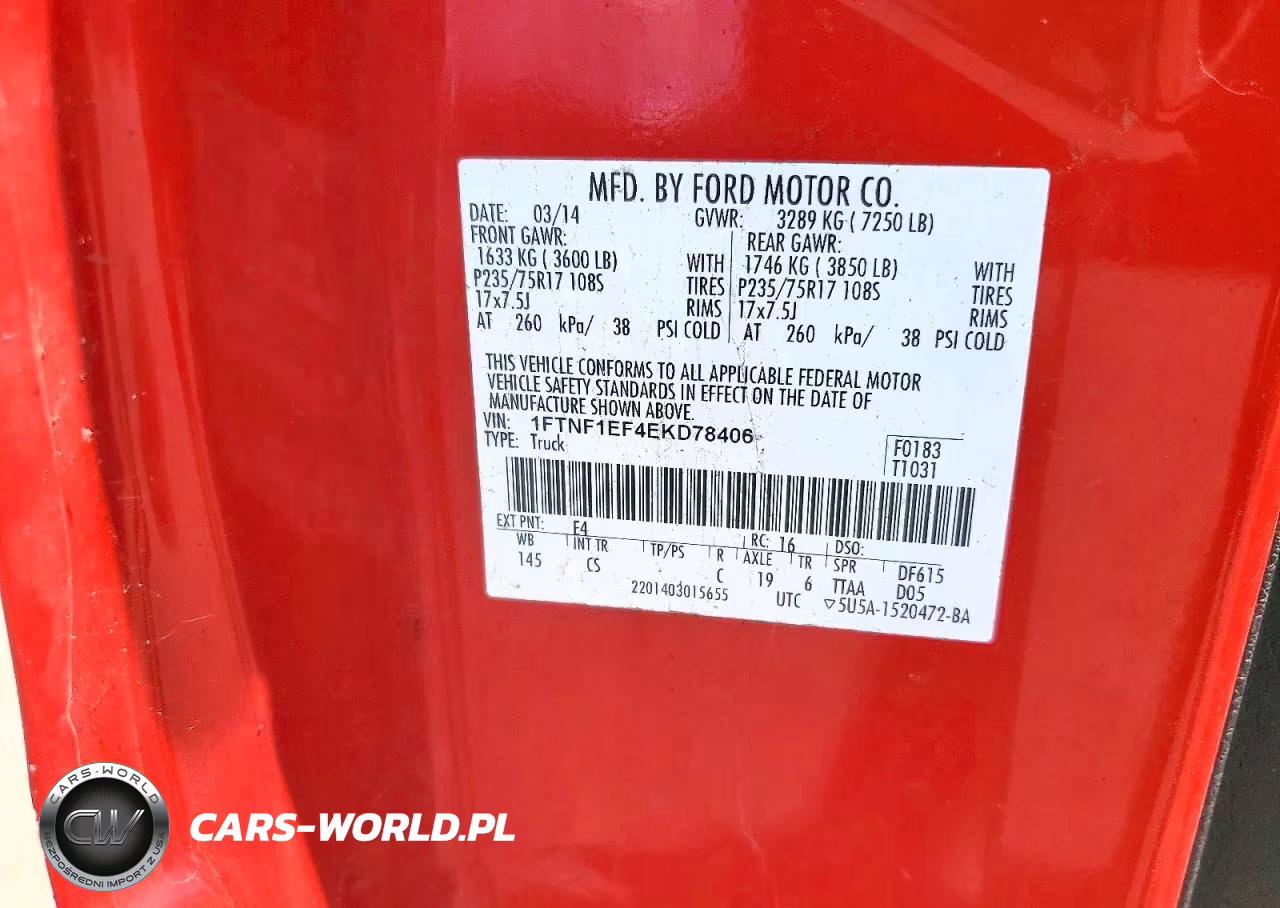 2014 Ford F150 VIN:1FTNF1EF4EKD78406 - 12