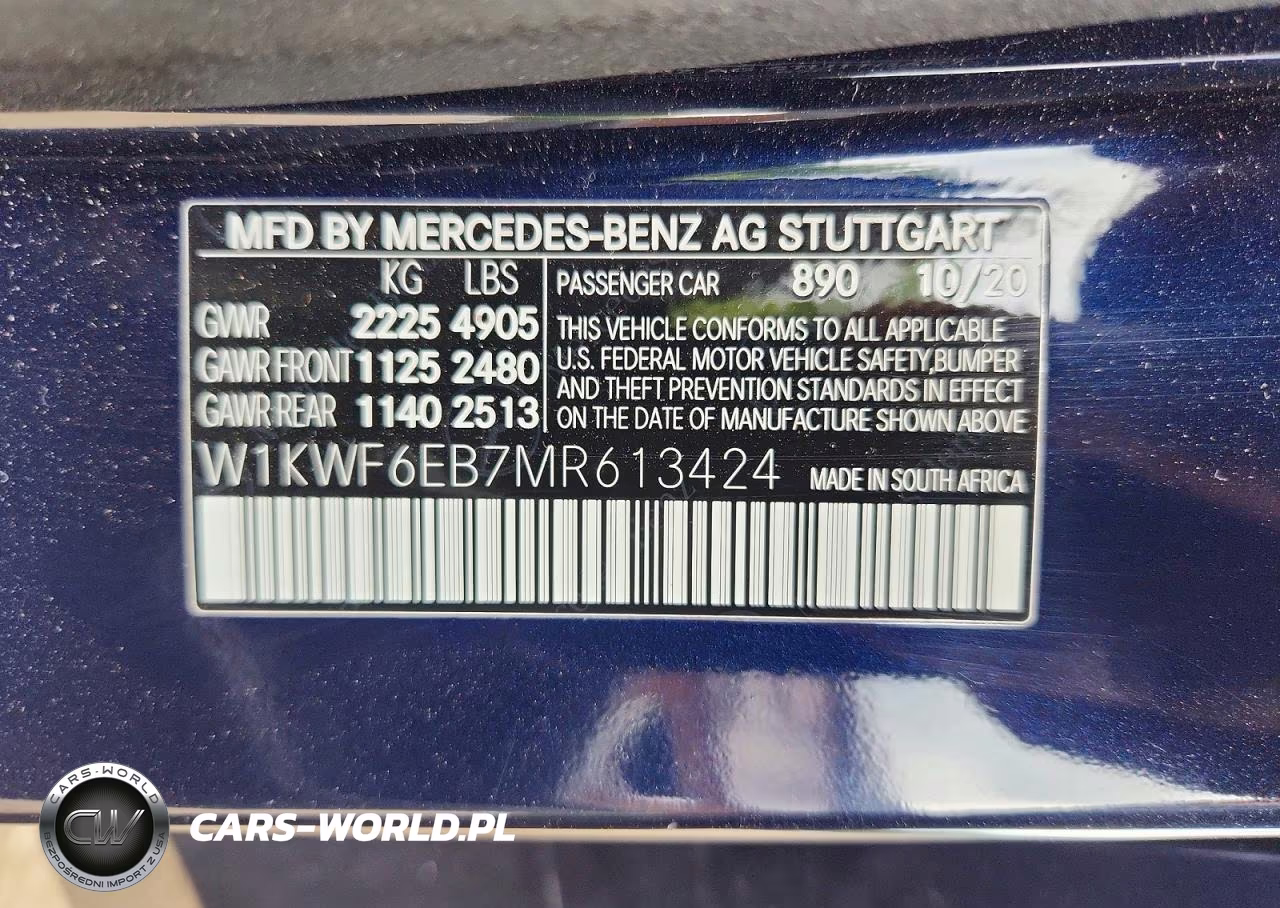 2021 Mercedes-Benz C 43 Amg VIN:W1KWF6EB7MR613424 - 13