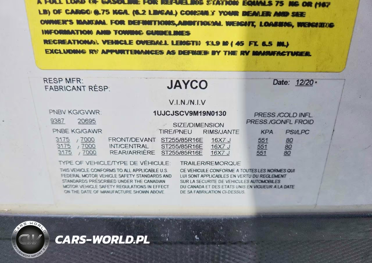2021 Jayco Seismc4113 VIN:1UJCJSCV9M19N0130 - 10