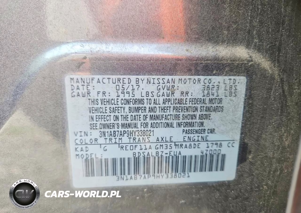 2017 Nissan Sentra S VIN:3N1AB7AP9HY338021 - 12