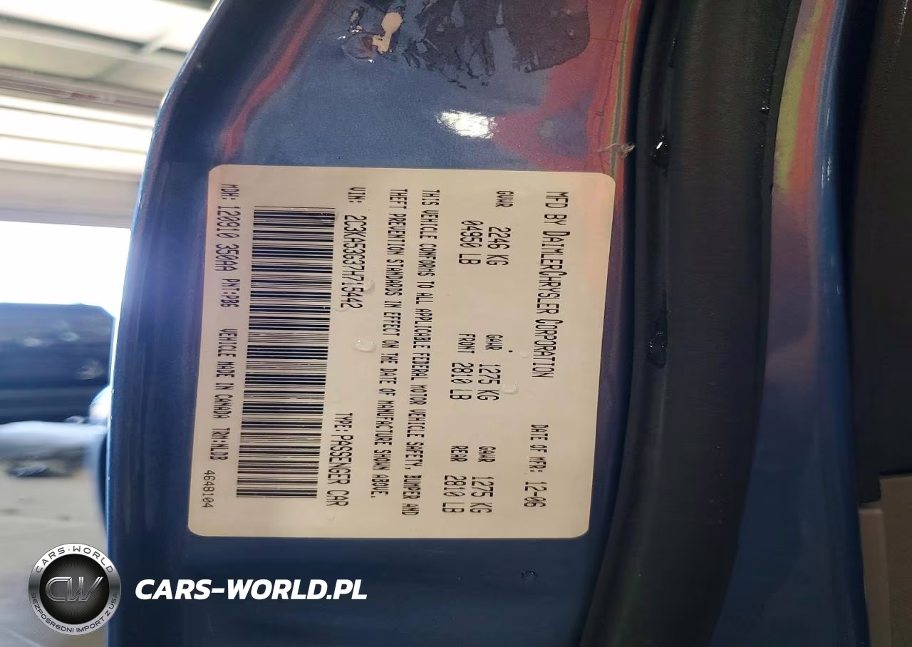 2007 Chrysler 300 Touring VIN:2C3KA53G37H715442 - 12