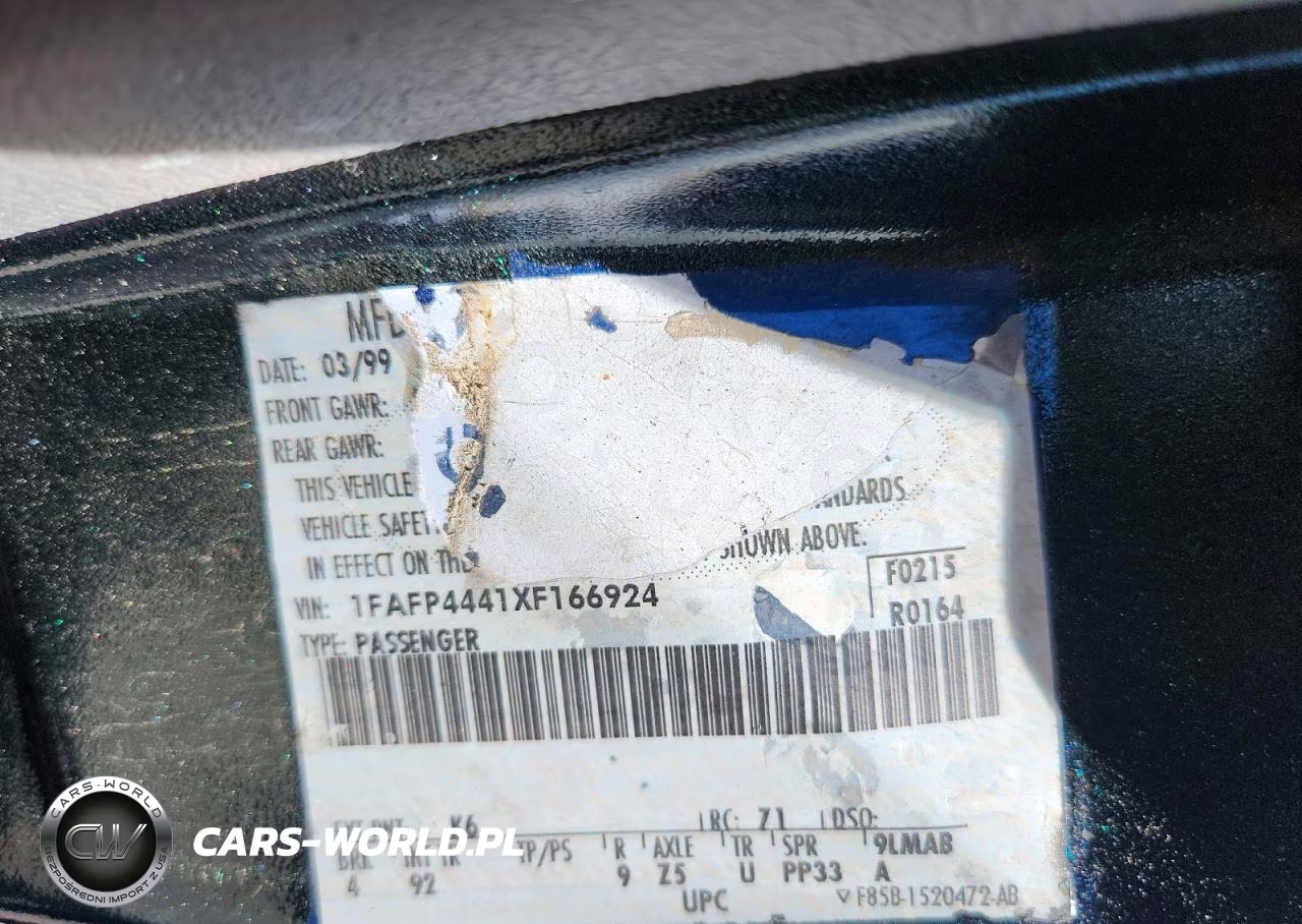 1999 Ford Mustang VIN:1FAFP4441XF166924 - 12