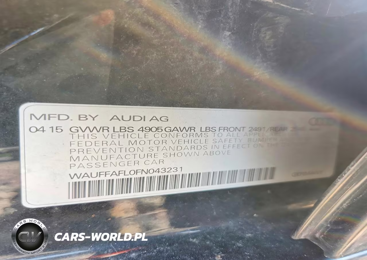 2015 Audi A4 Premium Plus VIN:WAUFFAFL0FN043231 - 12
