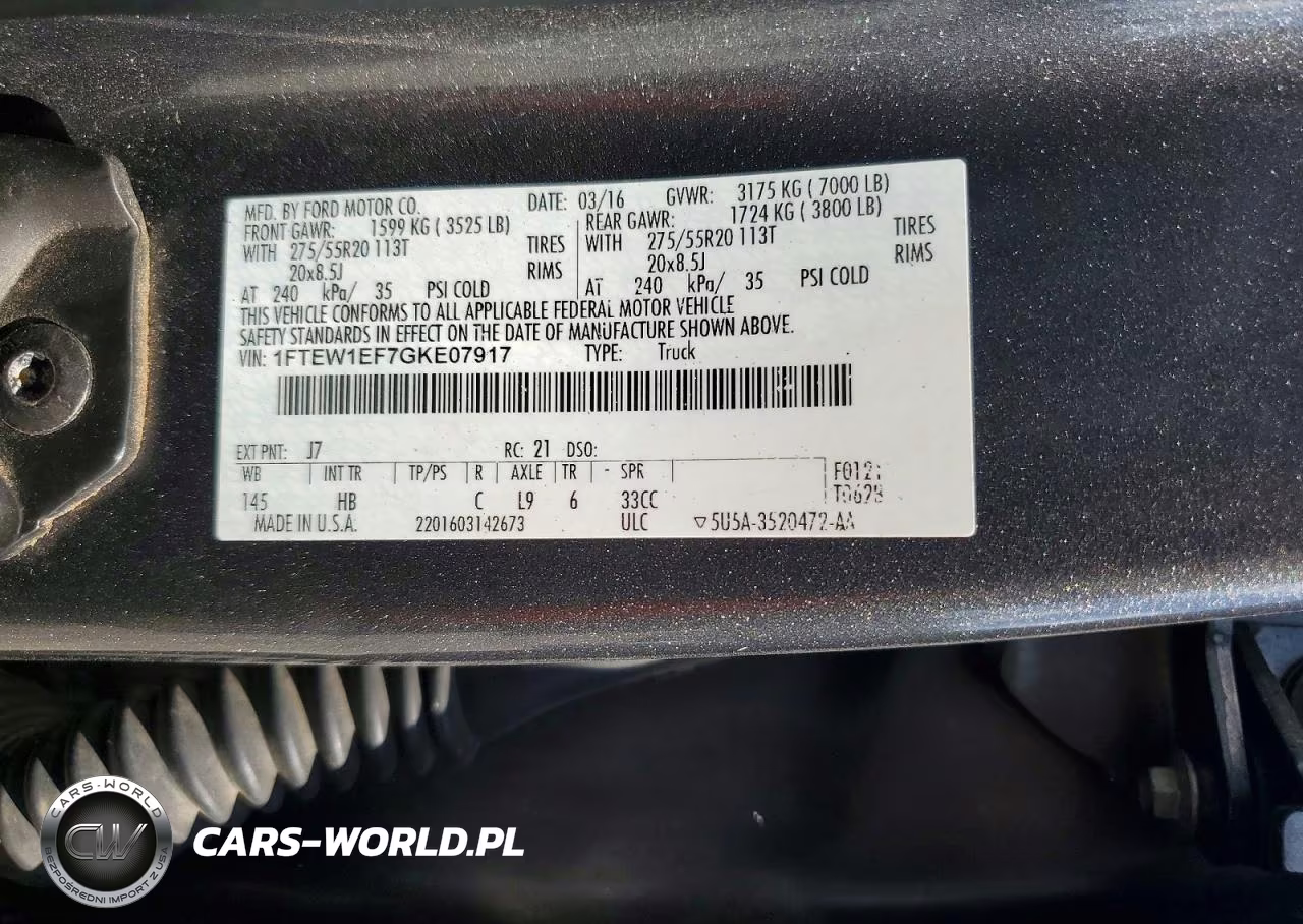 2016 Ford F150 Supercrew VIN:1FTEW1EF7GKE07917 - 12