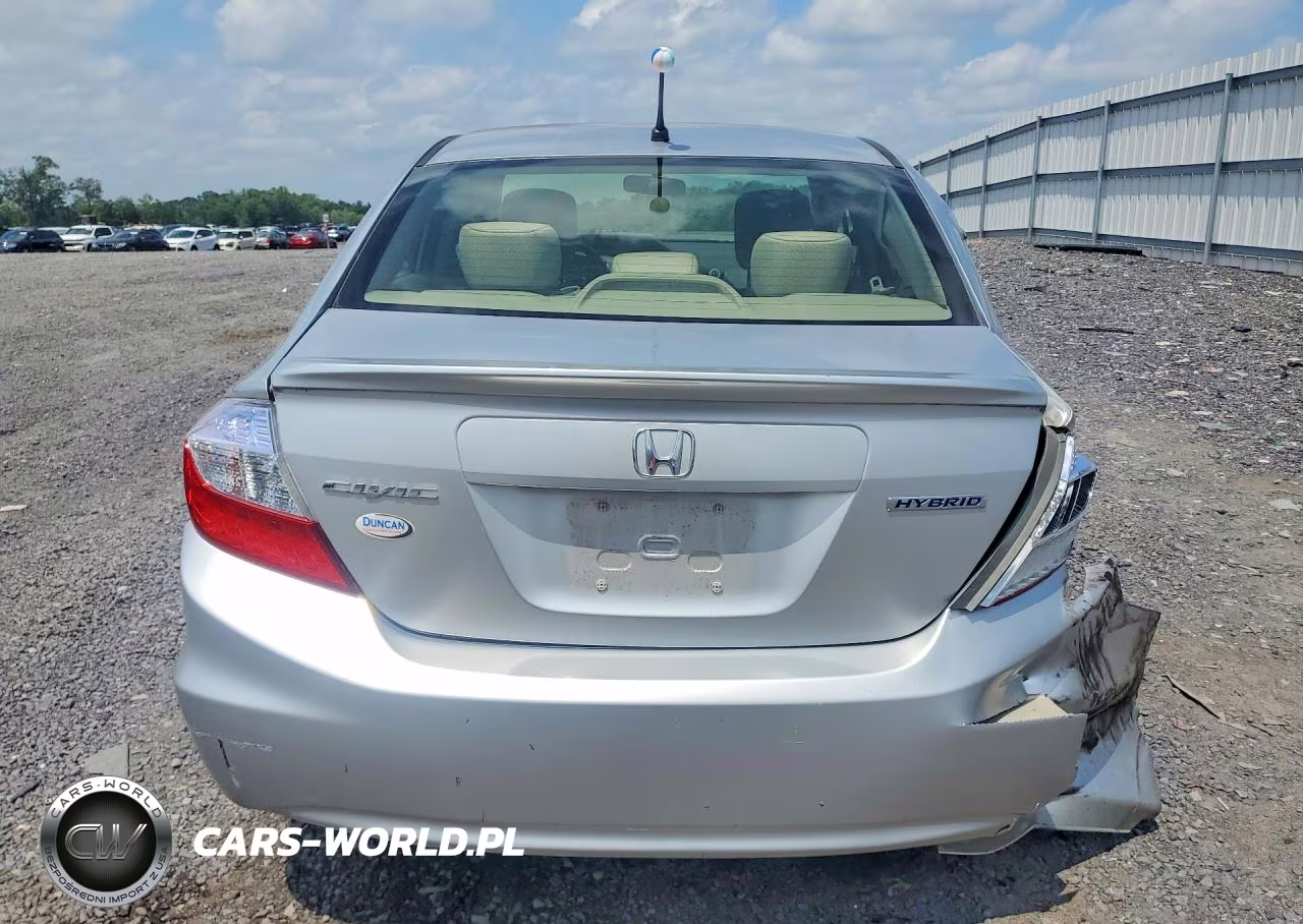 2012 Honda Civic Hybrid VIN:JHMFB4F22CS011447 - 6