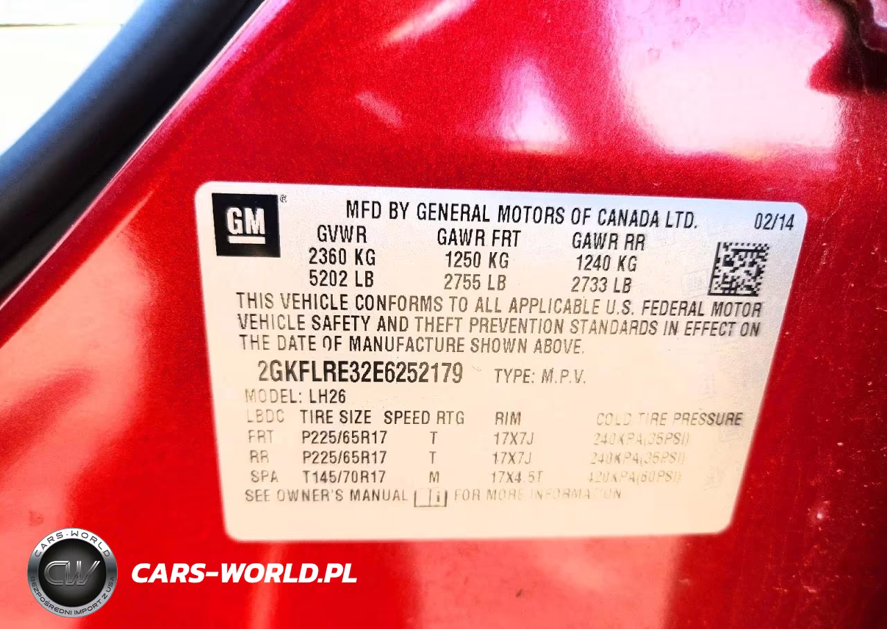 2014 GMC Terrain Sle VIN:2GKFLRE32E6252179 - 14