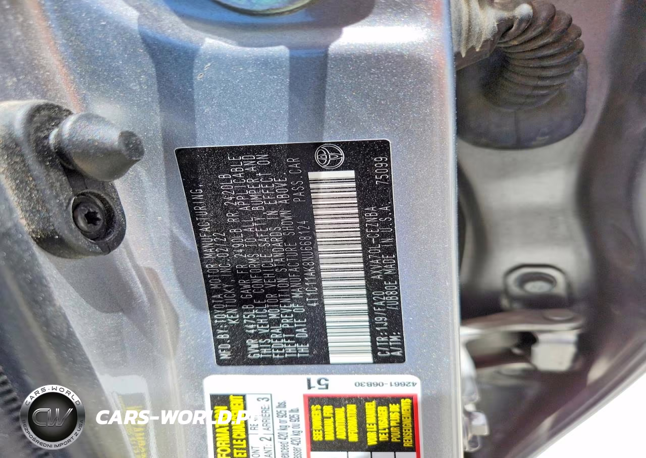 2022 Toyota Camry Le VIN:4T1C11AK8NU668124 - 13