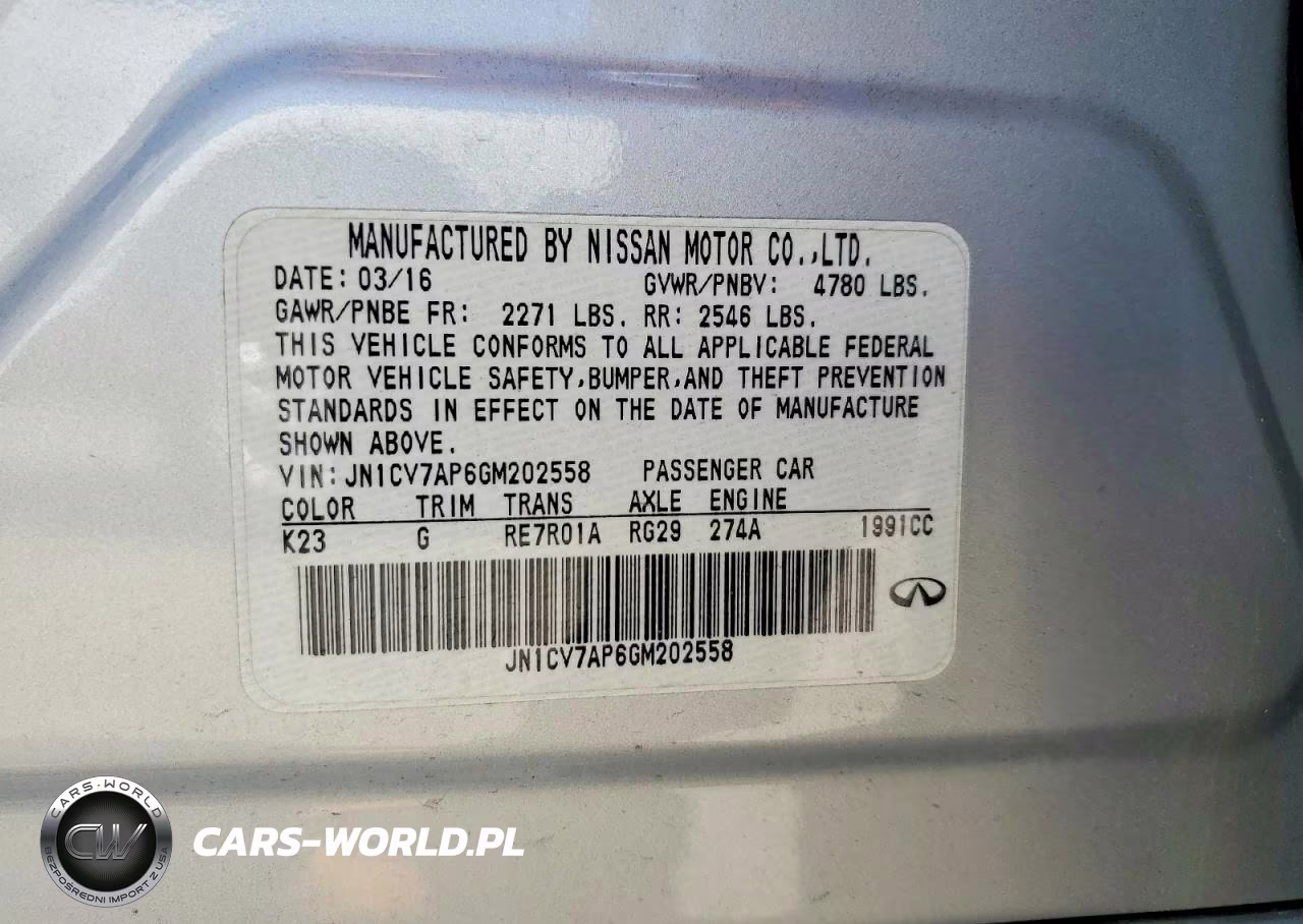 2016 Infiniti Q50 Base VIN:JN1CV7AP6GM202558 - 12