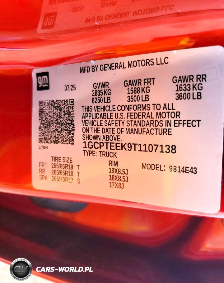 2026 Chevrolet Colorado Trail Boss VIN:1GCPTEEK9T1107138 - 13