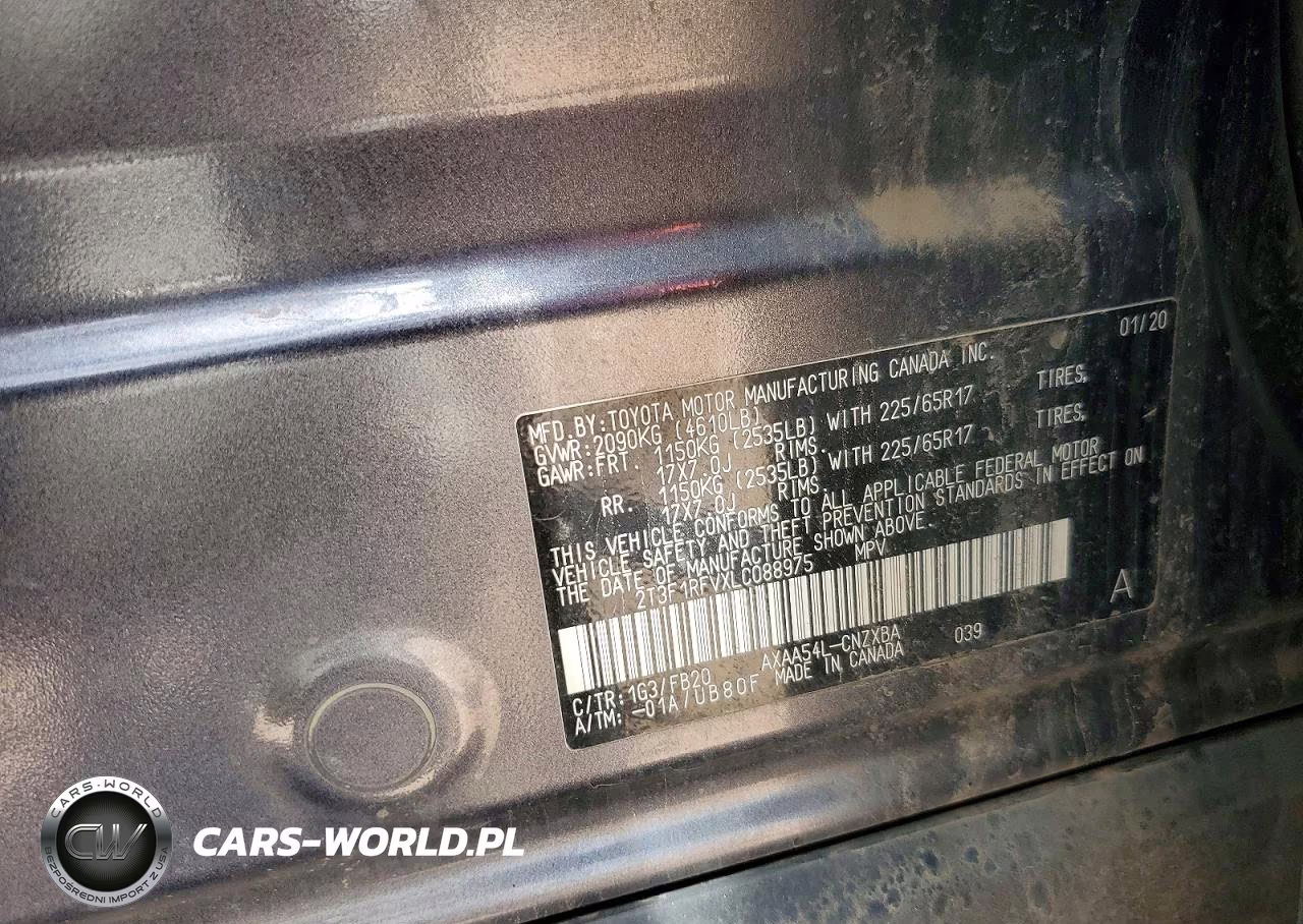 2020 Toyota Rav4 Le VIN:2T3F1RFVXLC088975 - 12