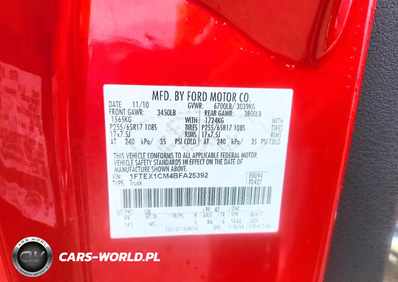 2011 Ford F150 Super Cab VIN:1FTEX1CM4BFA25392 - 12
