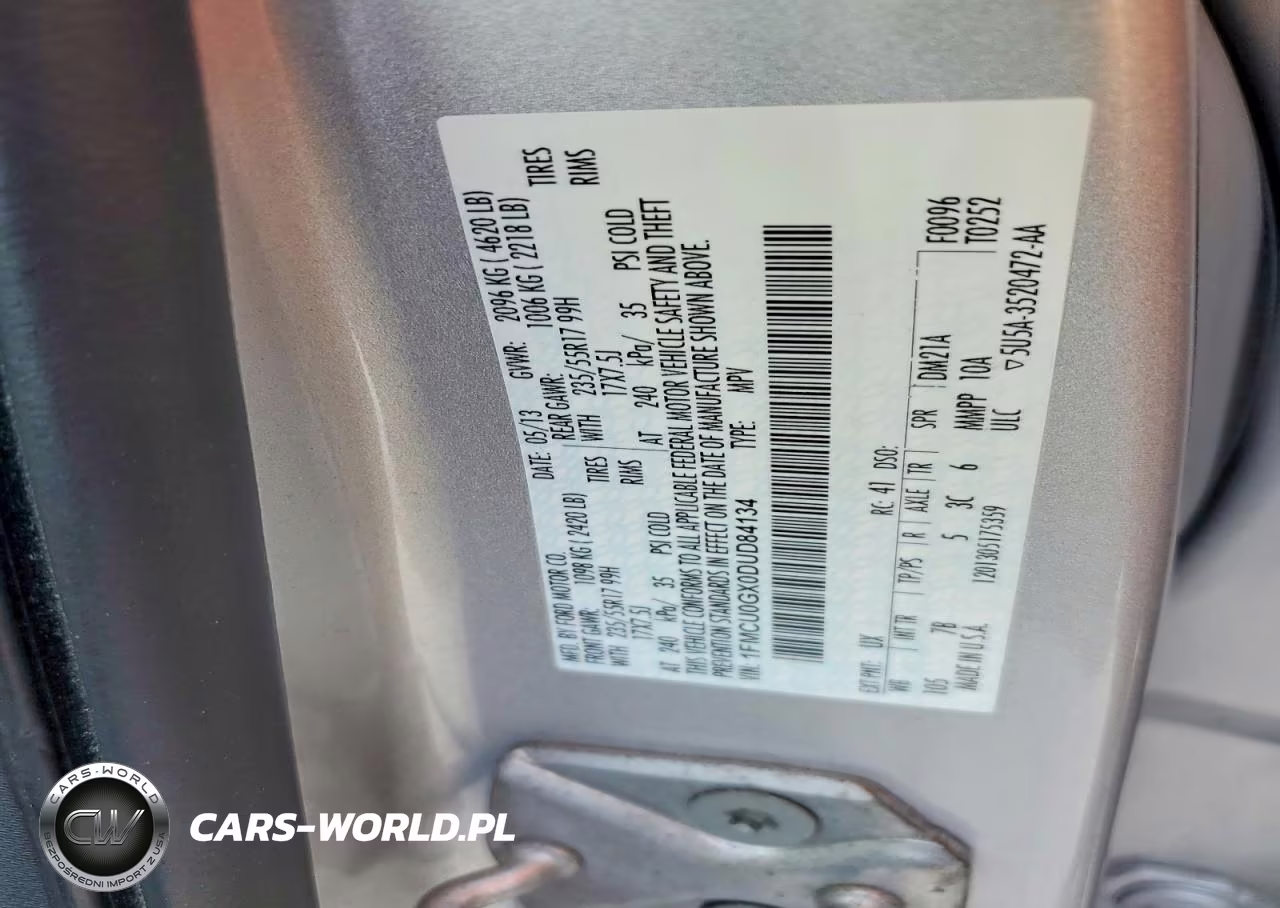 2013 Ford Escape Se VIN:1FMCU0GX0DUD84134 - 13