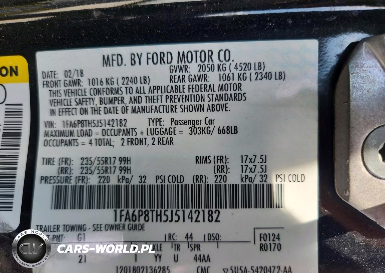 2018 Ford Mustang VIN:1FA6P8TH5J5142182 - 12
