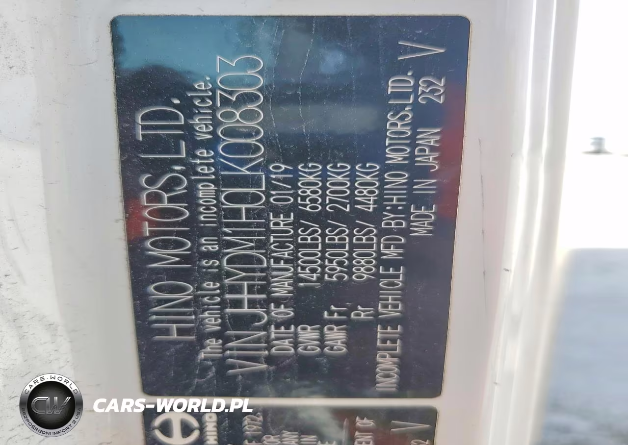 2020 Hino 155 Box Truck VIN:JHHYDM1H0LK008303 - 14
