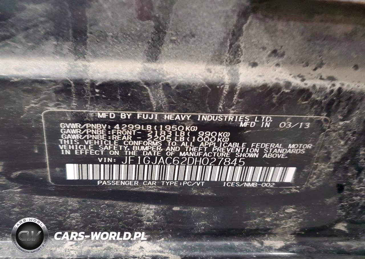 2013 Subaru Impreza Premium VIN:JF1GJAC62DH027845 - 12