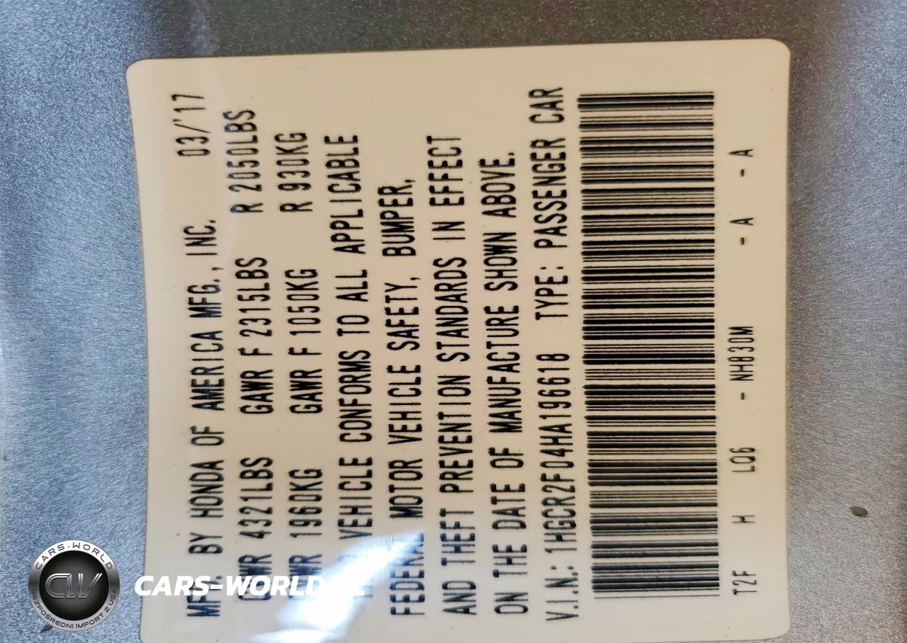 2017 Honda Accord Ex VIN:1HGCR2F04HA196618 - 12