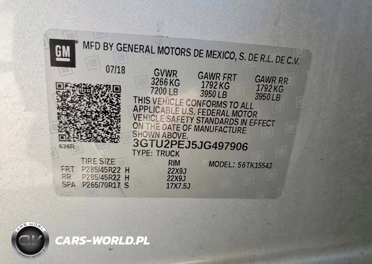2018 GMC Sierra K1500 Denali VIN:3GTU2PEJ5JG497906 - 12
