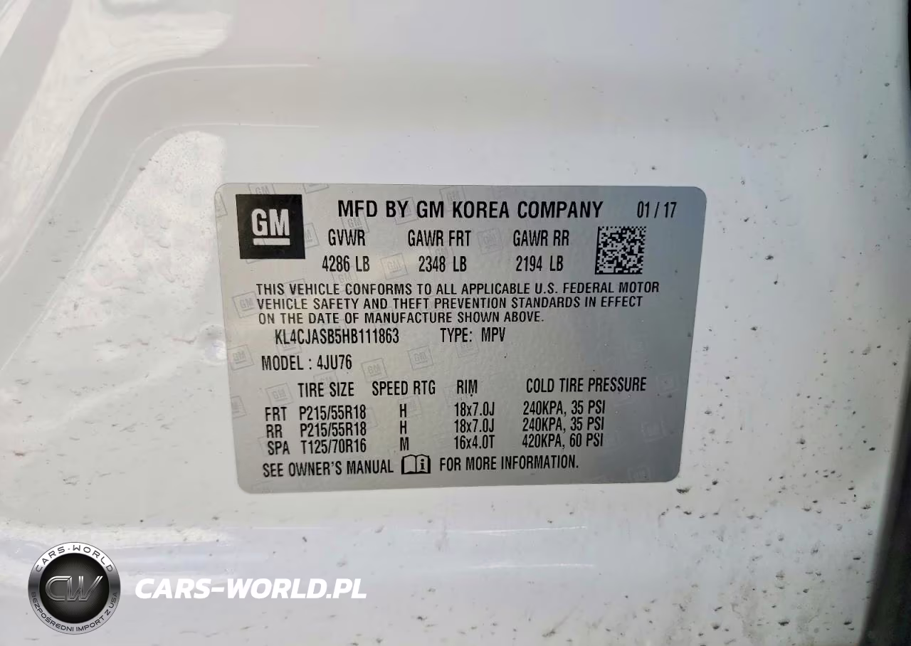 2017 Buick Encore Preferred VIN:KL4CJASB5HB111863 - 12