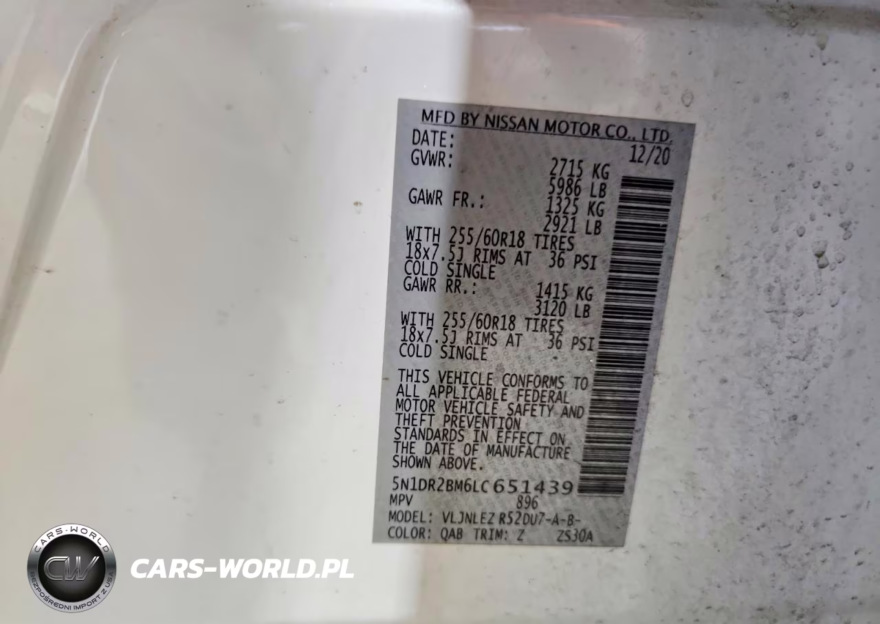 2020 Nissan Pathfinder Sv VIN:5N1DR2BM6LC651439 - 13