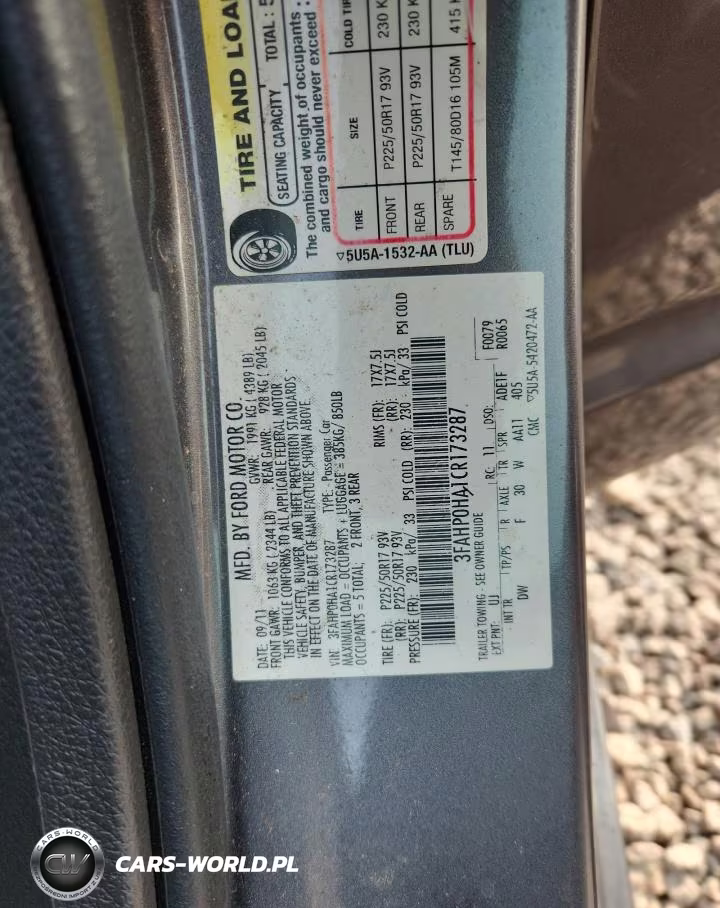 2012 Ford Fusion Se VIN:3FAHP0HA1CR173287 - 12