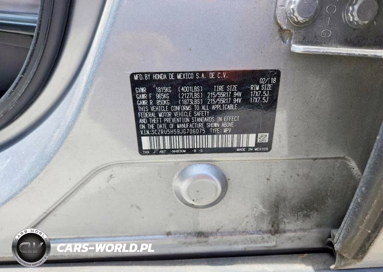 2018 Honda Hr-V Ex VIN:3CZRU5H59JG706075 - 14