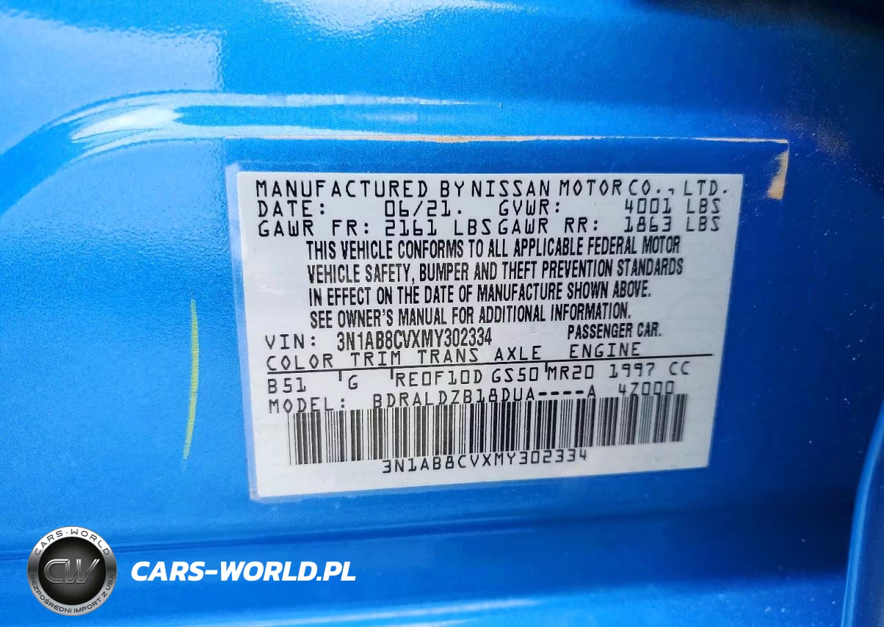 2021 Nissan Sentra Sv VIN:3N1AB8CVXMY302334 - 12