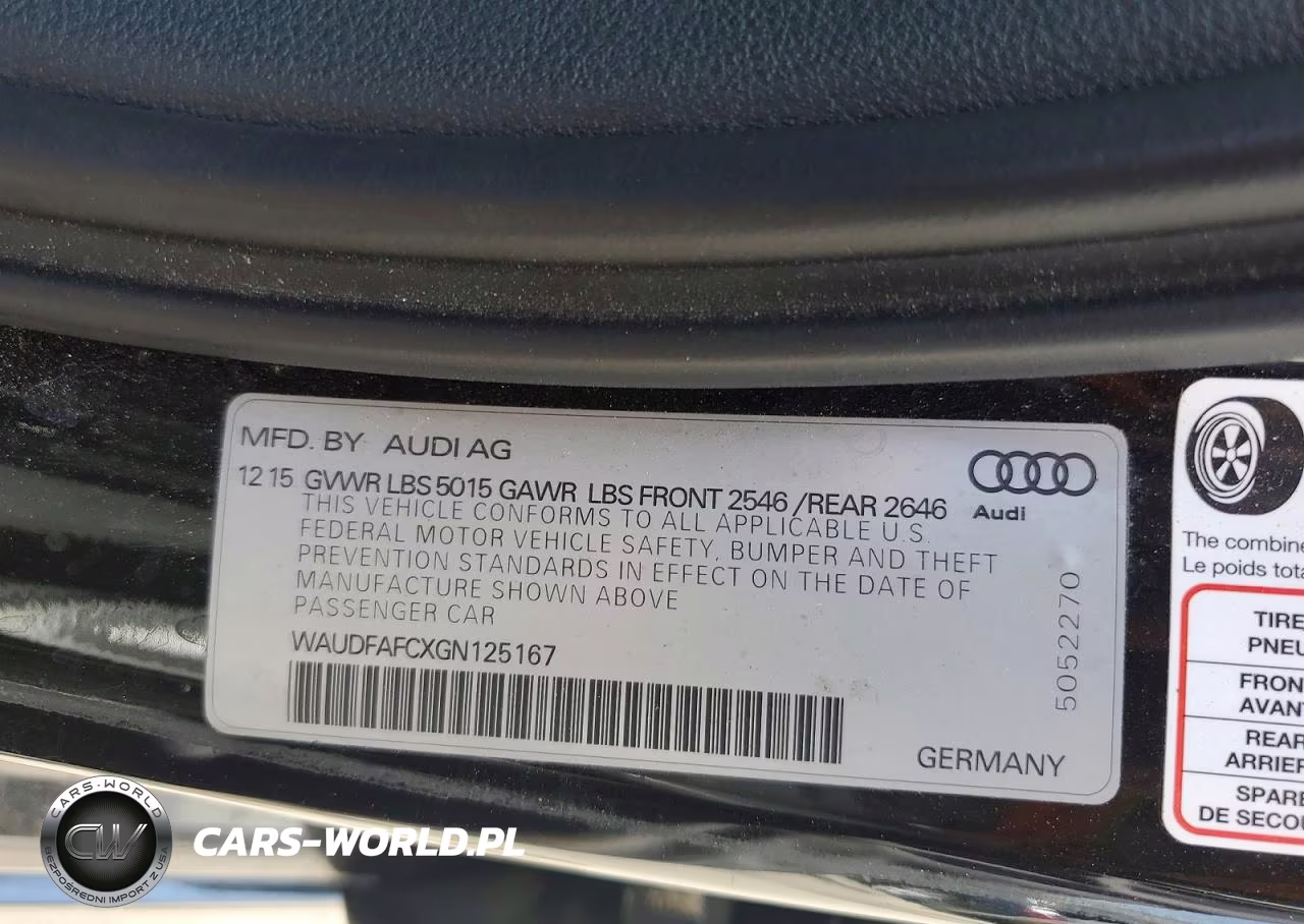 2016 Audi A6 Premium Plus VIN:WAUDFAFCXGN125167 - 12
