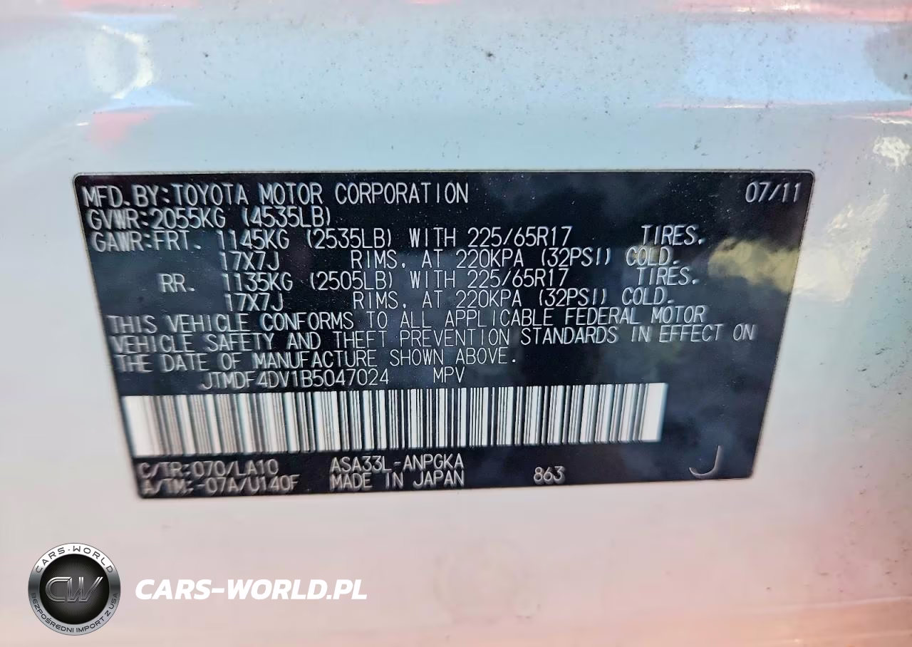 2011 Toyota Rav4 Limited VIN:JTMDF4DV1B5047024 - 13