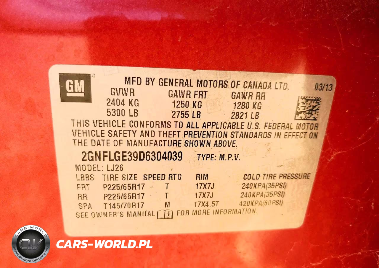 2013 Chevrolet Equinox Ltz VIN:2GNFLGE39D6304039 - 12