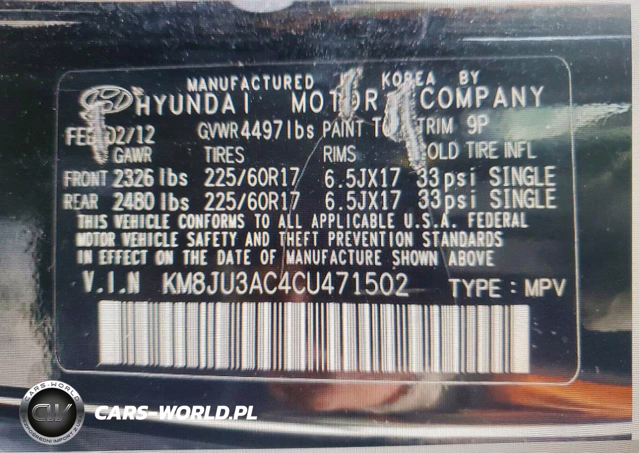 2012 Hyundai Tucson Gls VIN:KM8JU3AC4CU471502 - 13
