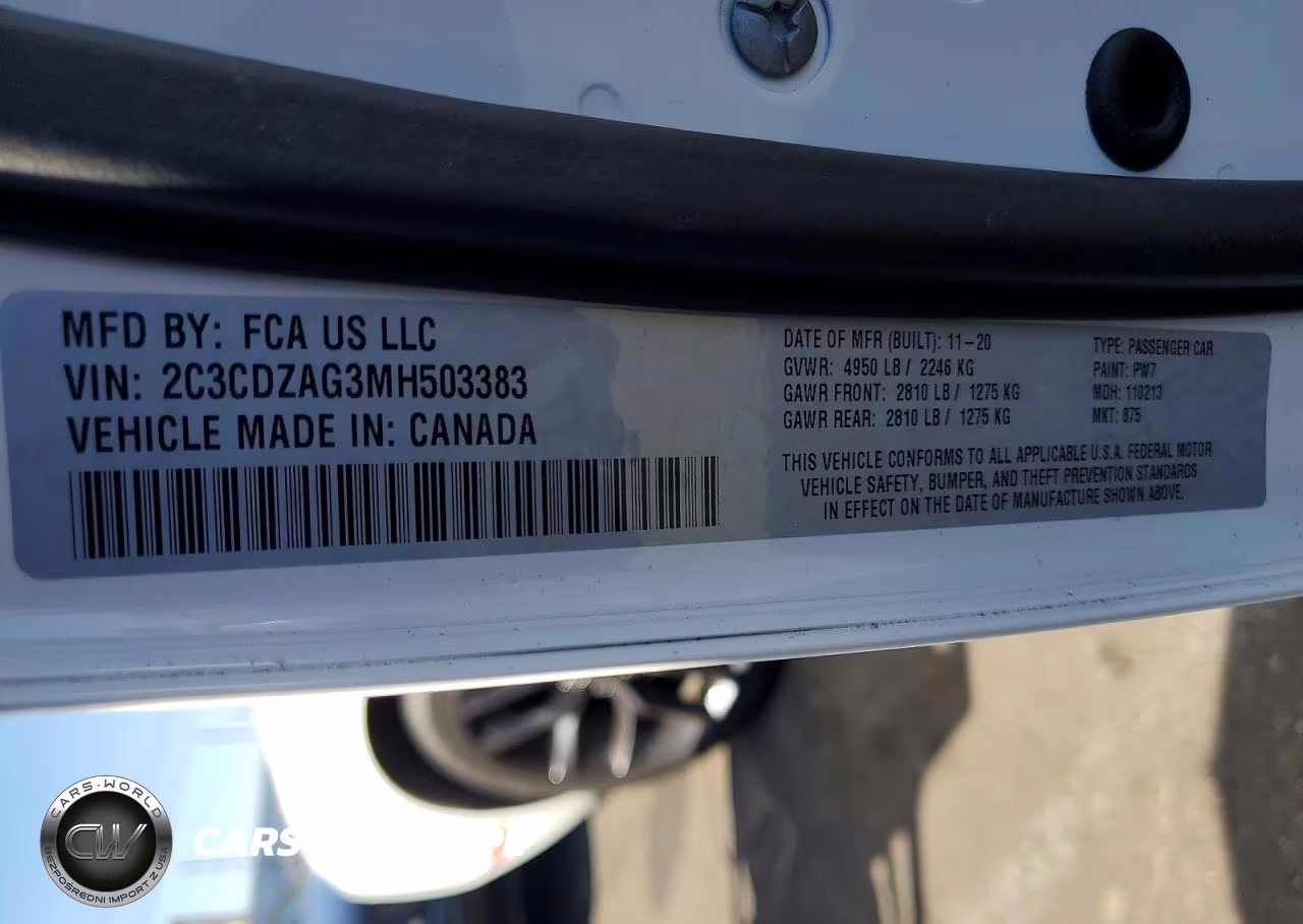 2021 Dodge Challenger Sxt VIN:2C3CDZAG3MH503383 - 12
