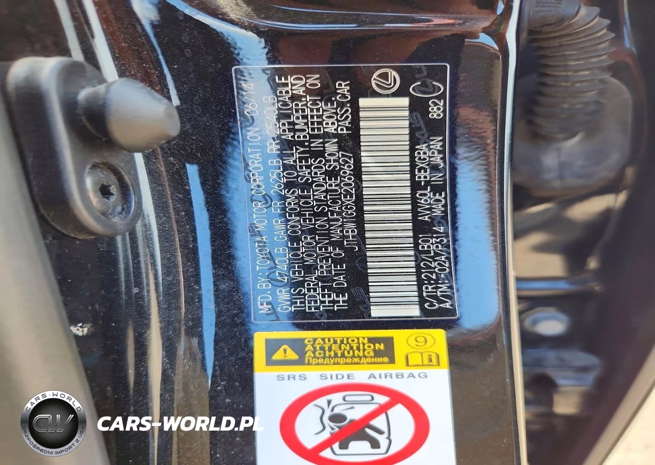 2014 Lexus Es 300H VIN:JTHBW1GGXE2069627 - 13