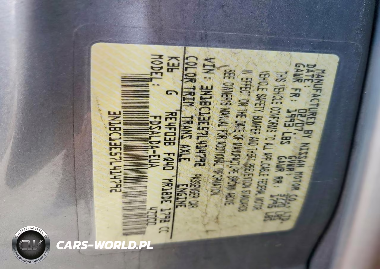 2007 Nissan Versa 1.8 S VIN:3N1BC13E57L414792 - 12