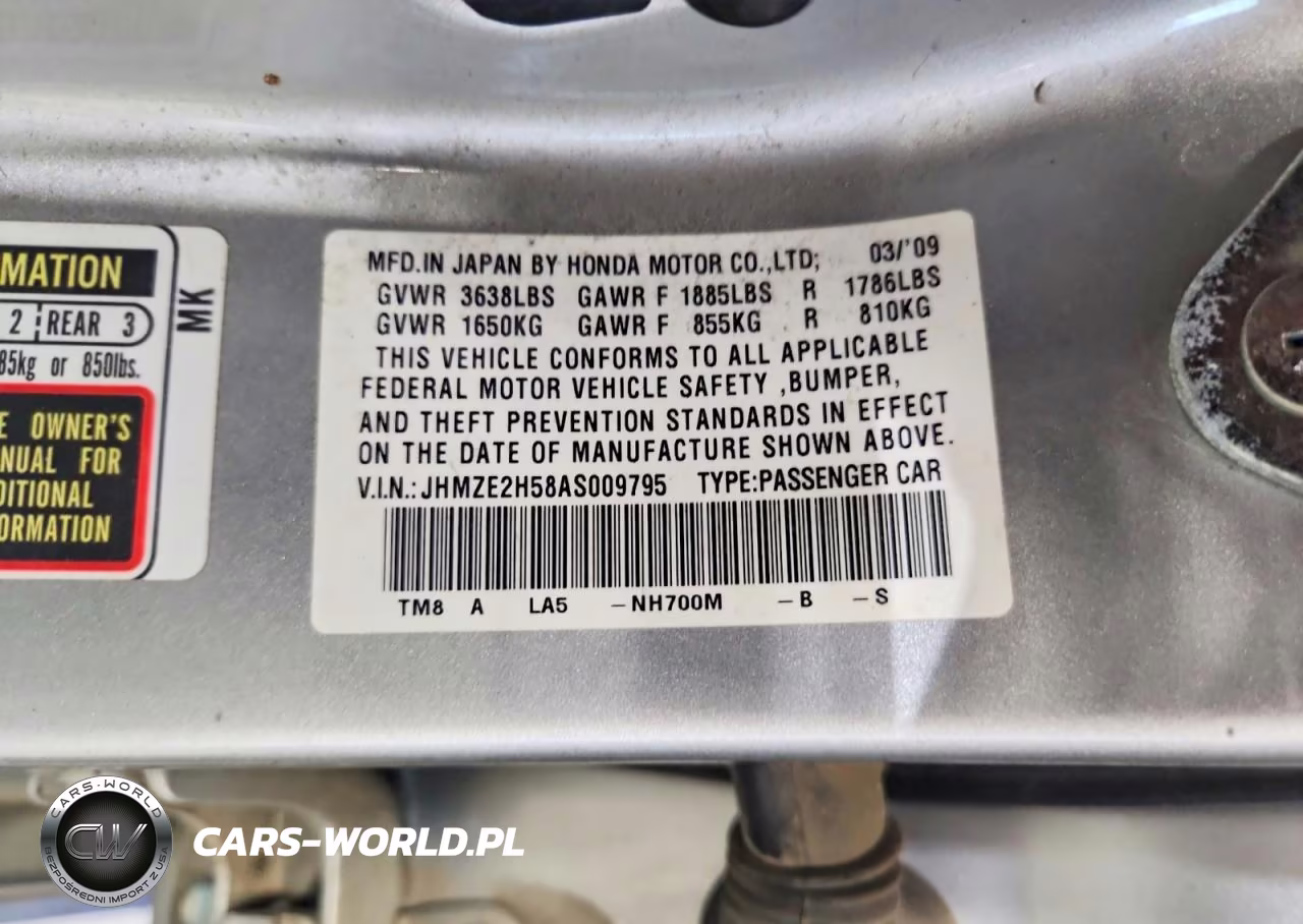 2010 Honda Insight Lx VIN:JHMZE2H58AS009795 - 12