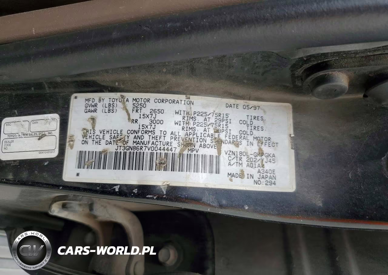 1997 Toyota 4Runner Sr5 VIN:JT3GN86R7V0044447 - 13