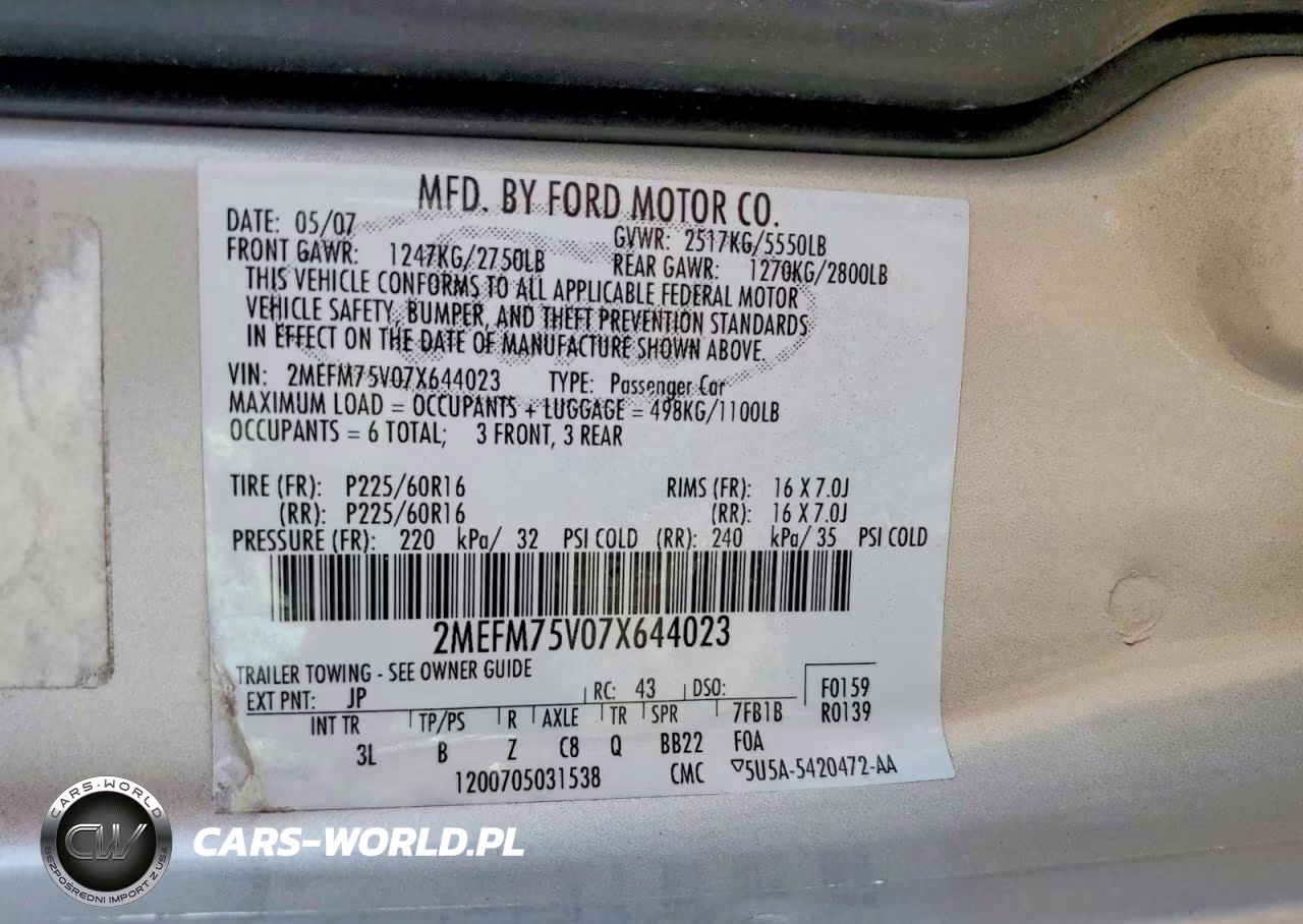 2007 Mercury Grand Marquis Ls VIN:2MEFM75V07X644023 - 13