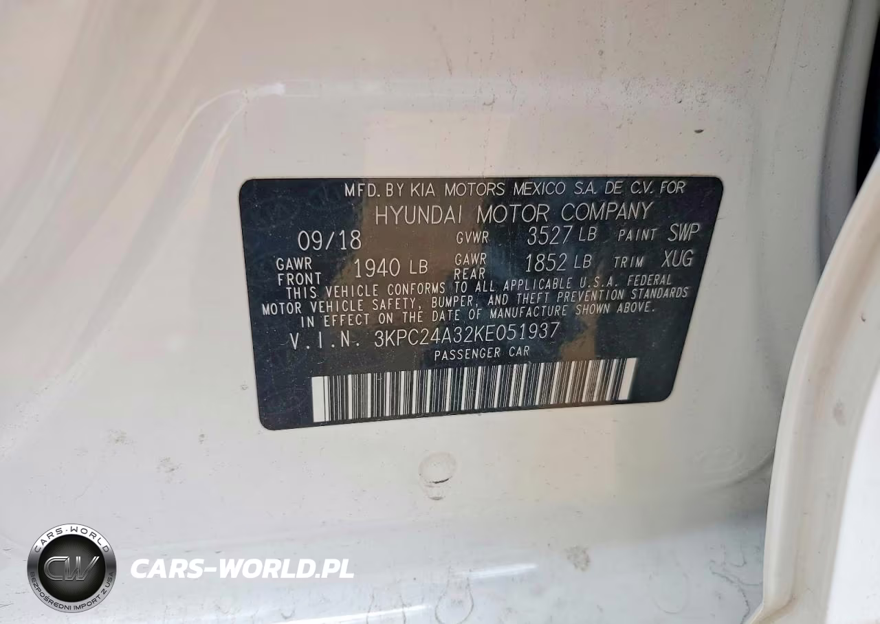2019 Hyundai Accent Se VIN:3KPC24A32KE051937 - 12
