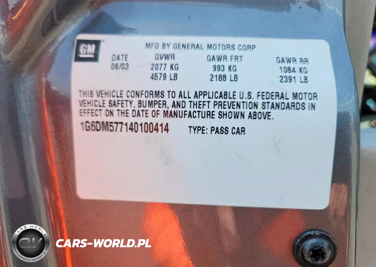 2004 Cadillac Cts VIN:1G6DM577140100414 - 13