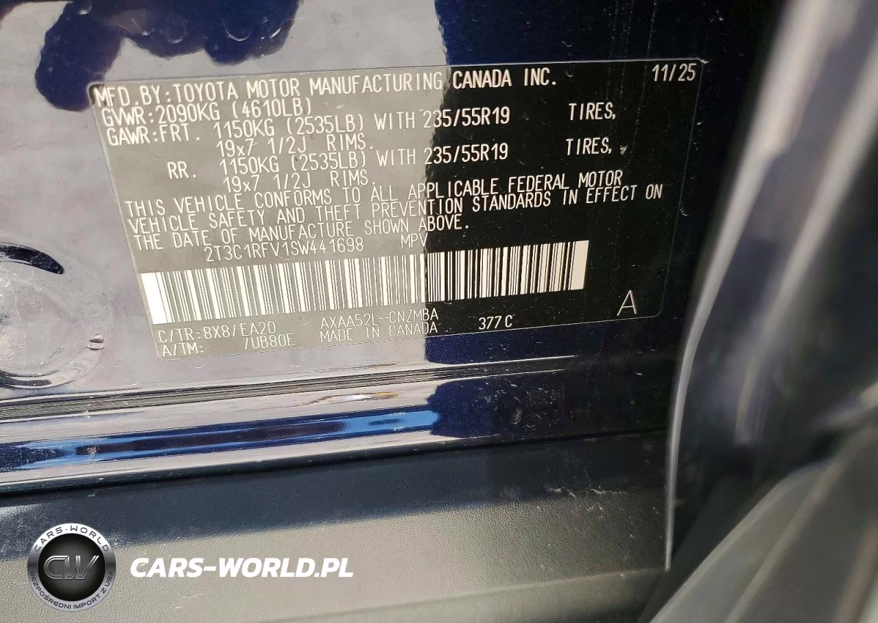 2025 Toyota Rav4 Xle Premium VIN:2T3C1RFV1SW441698 - 13
