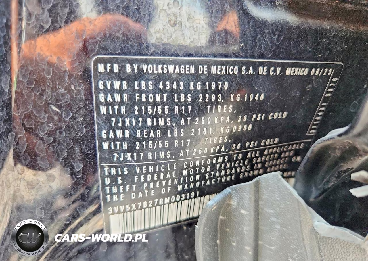 2024 Volkswagen Taos S VIN:3VV5X7B27RM003191 - 12