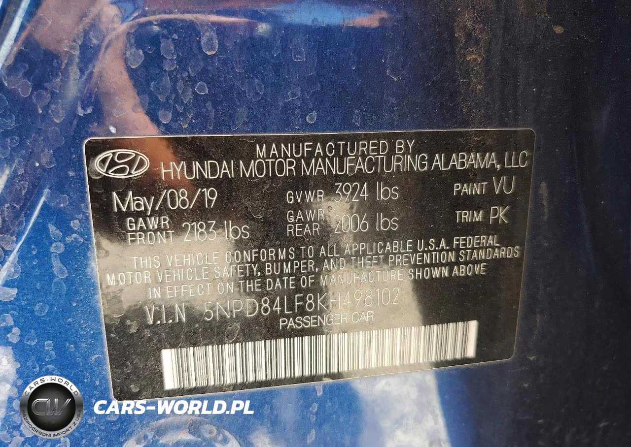 2019 Hyundai Elantra Sel VIN:5NPD84LF8KH498102 - 13