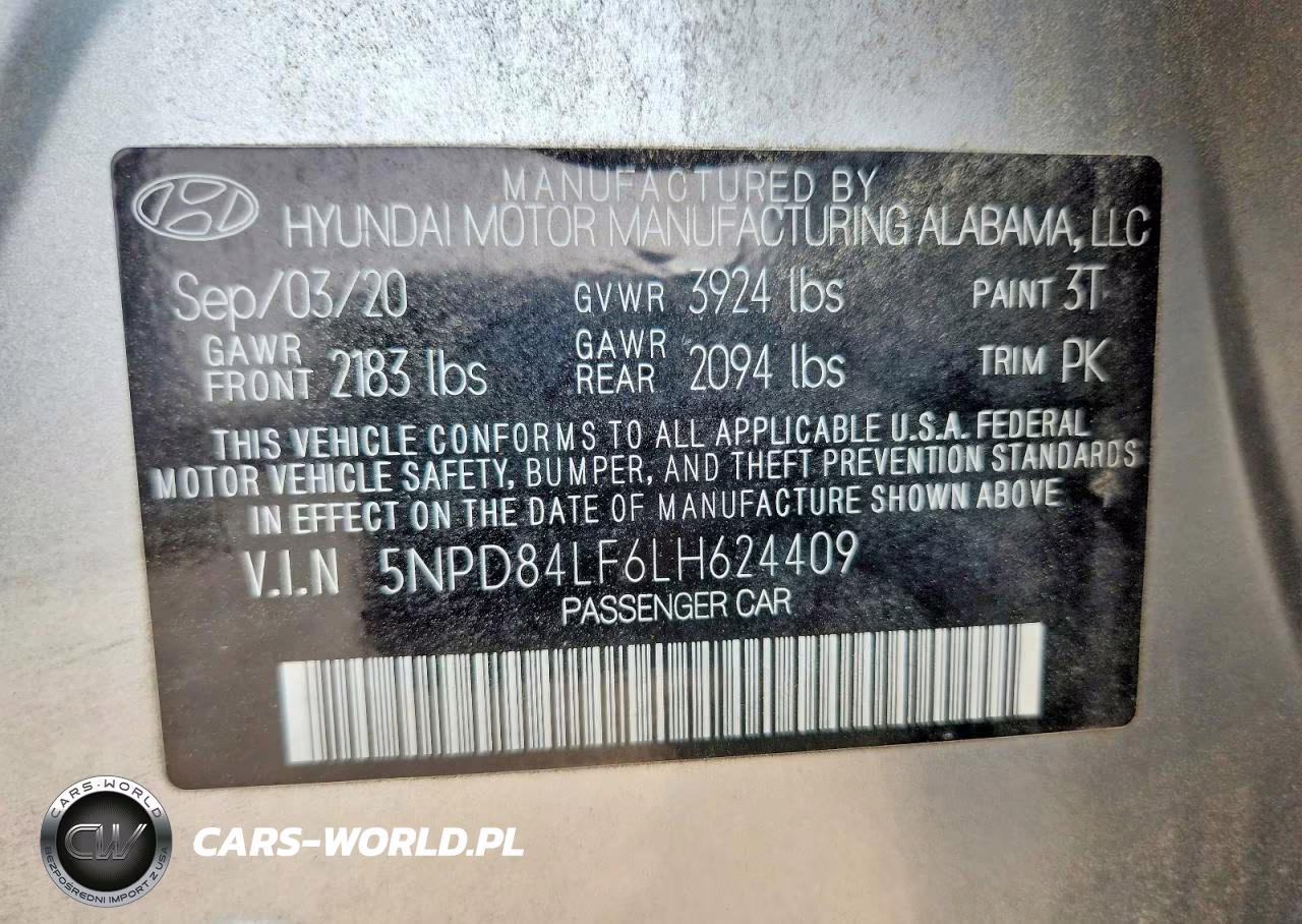 2020 Hyundai Elantra Sel VIN:5NPD84LF6LH624409 - 13