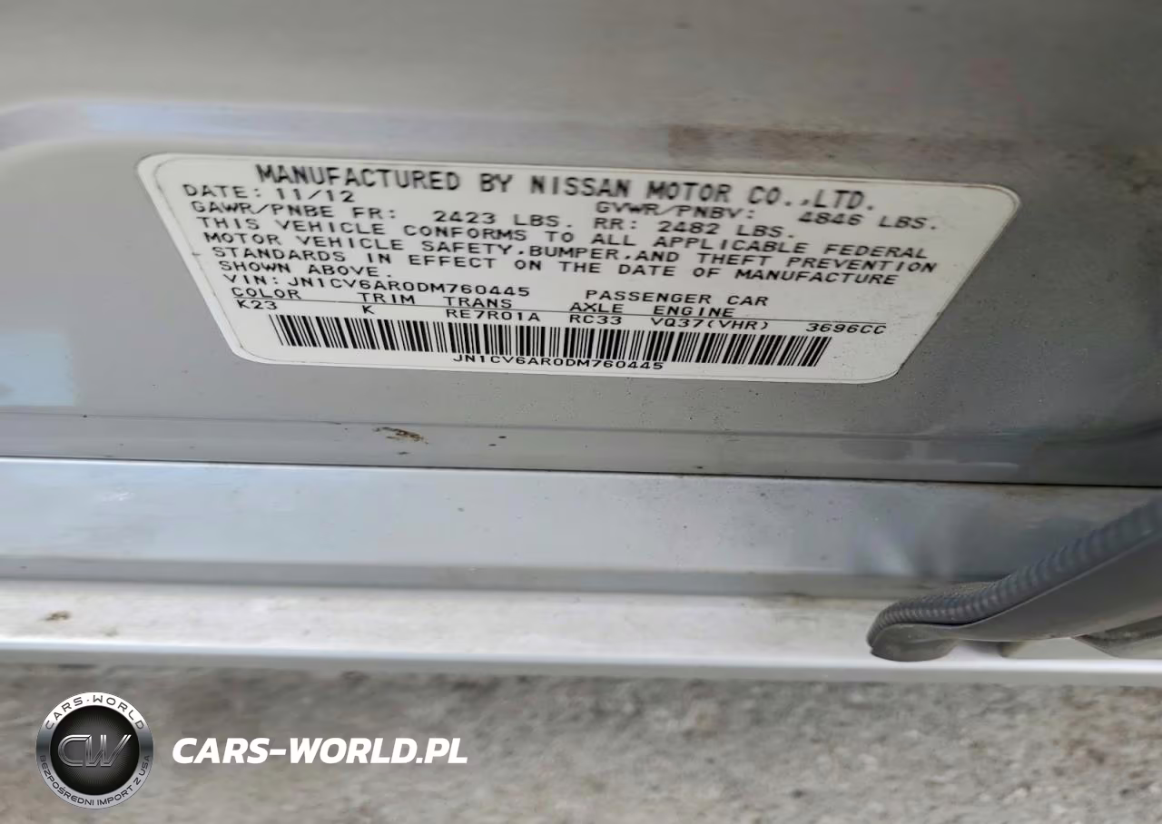 2013 Infiniti G37 Sedan X VIN:JN1CV6AR0DM760445 - 12