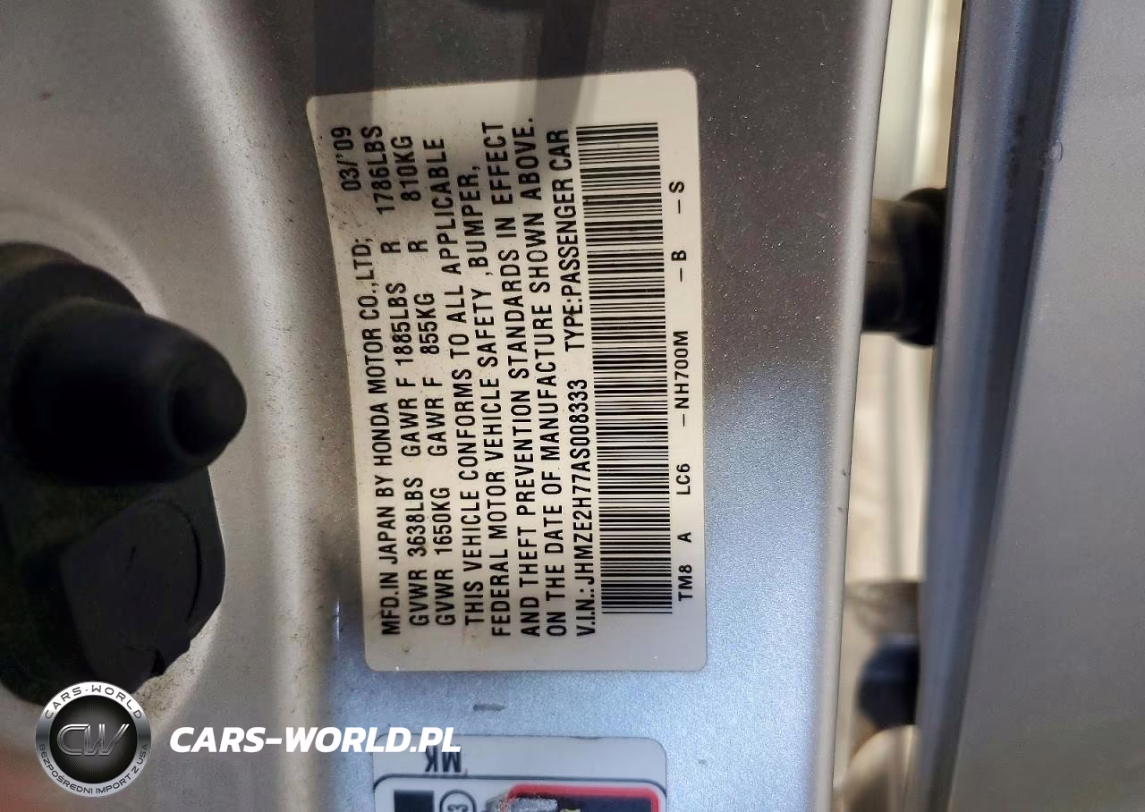 2010 Honda Insight Ex VIN:JHMZE2H77AS008333 - 12