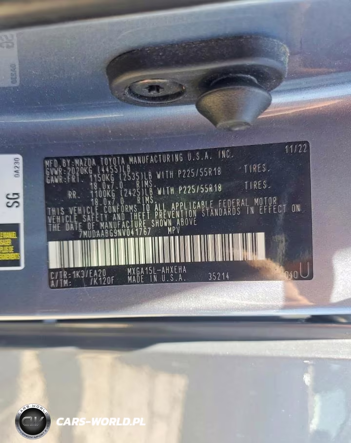 2022 Toyota Corolla Cross Xle VIN:7MUDAABG9NV041767 - 14