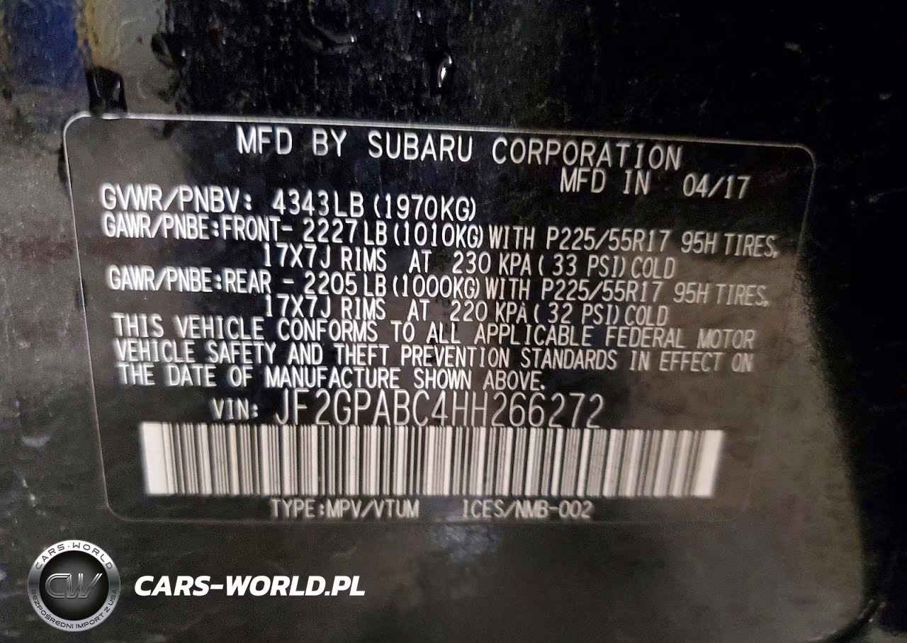 2017 Subaru Crosstrek Premium VIN:JF2GPABC4HH266272 - 13