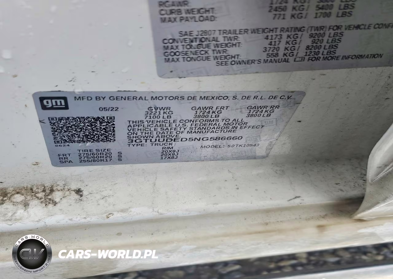 2022 GMC Sierra K1500 Slt VIN:3GTUUDED5NG586660 - 13