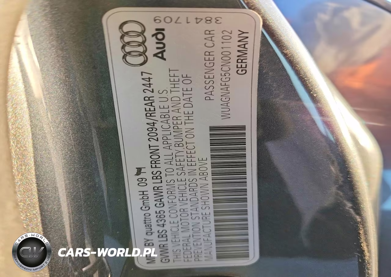 2012 Audi R8 5.2 Quattro VIN:WUAGNAFG5CN001102 - 13