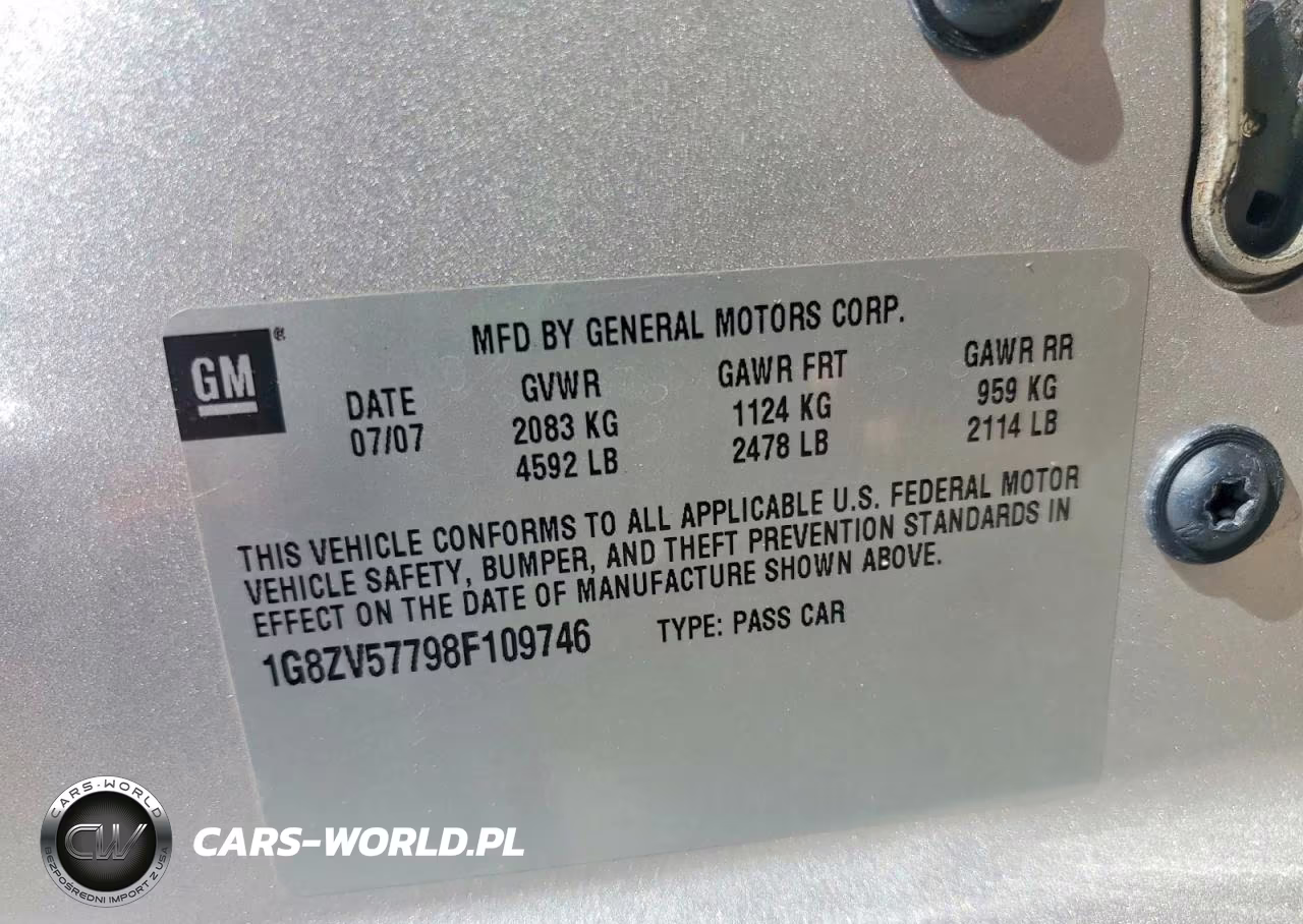 2008 Saturn Aura Xr VIN:1G8ZV57798F109746 - 12
