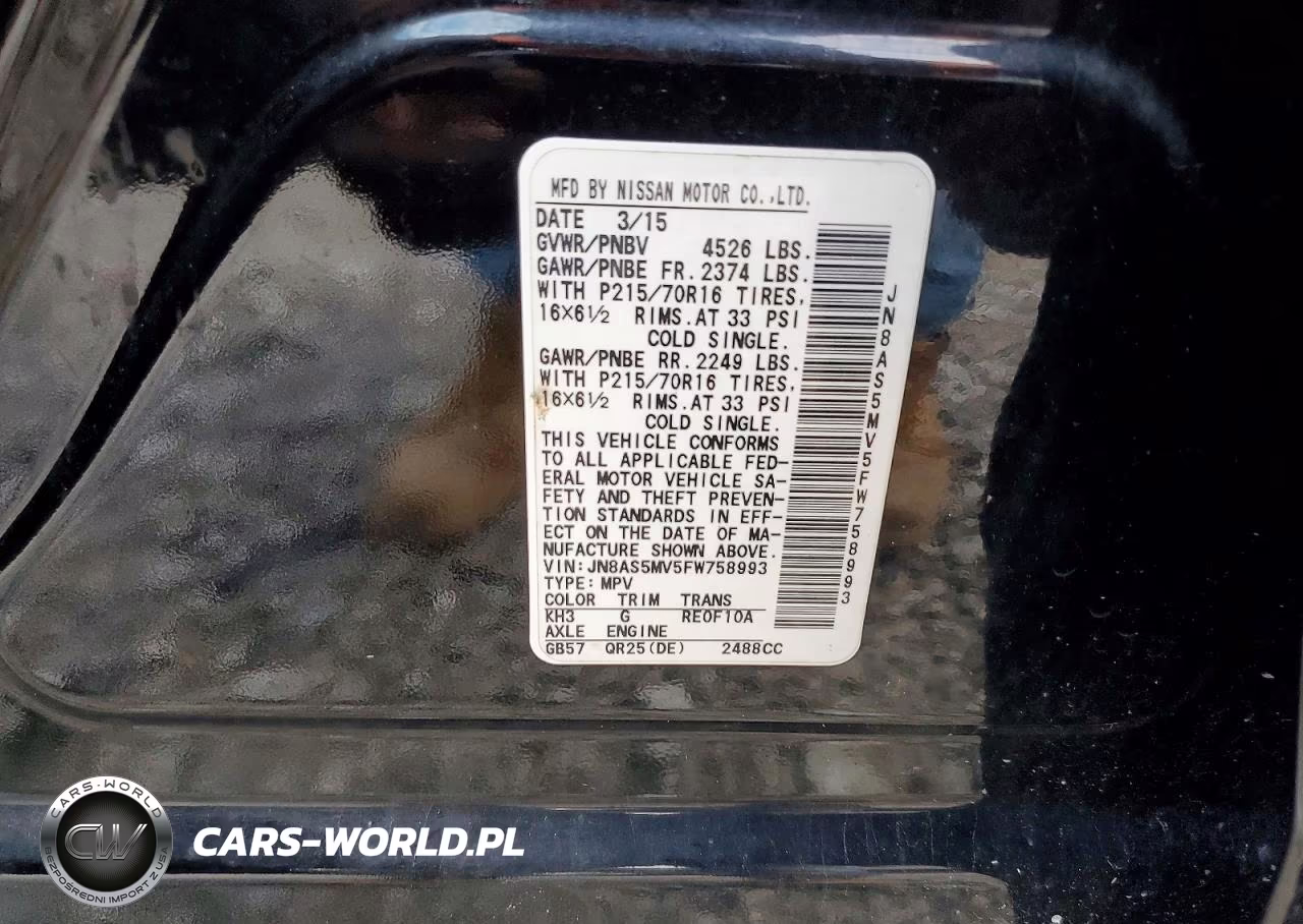 2015 Nissan Rogue Select S VIN:JN8AS5MV5FW758993 - 13
